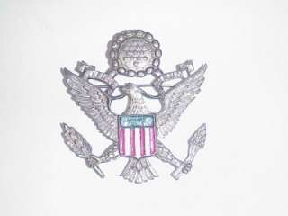 WWll US MILITARY BRASS EAGLE PIN LARGE  