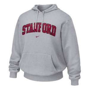 Stanford Cardinal Nike Heather Grey Classic II Fleece Hooded 