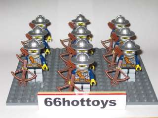 LEGO CASTLE Crown Knight Archer Soldier OF 10 Minifig  