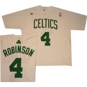  Boston Celtics Nate Robinson White Adidas Name and Number 