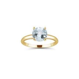  0.52 Cts Sky Blue Topaz Solitaire Ring in 14K Yellow Gold 