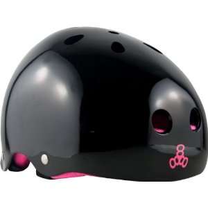  Triple Eight Helmet Black Gloss Pink Medium Skate Helmets 