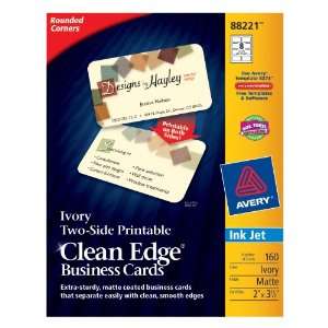 com Avery Two Side Printable Clean Edge Rounded Corner Business Cards 