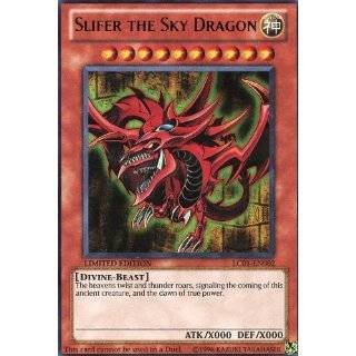 Yu Gi Oh Card   LC01 EN002   SLIFER THE SKY DRAGON (ultra rare holo)