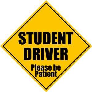   Driver Please Be Patient Sticker (Caution Safety) 