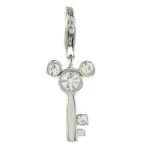    Quiges Charms Silver Plated Mouse Key Clip on Charm Jewelry