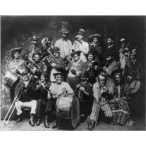 Eagle Rube Band #2,20 men,Zany costumes,playing musical instruments 