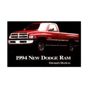  1994 DODGE RAM TRUCK Owners Manual User Guide Automotive