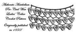 click to view image album antebellum lady s lacy collar