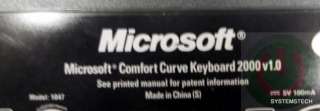 MICROSOFT KU 0459 X802645 101 COMFORT CURVE KEYBOARD 2000V1.0  