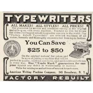   American Writing Machine Company   Original Print Ad