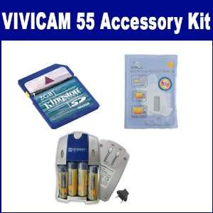 Vivitar ViviCam 55 Digital Camera Accessory Kit includes ZELCKSG Care 