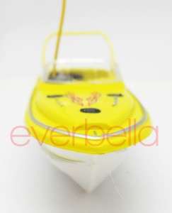 Mini Micro Raido Remote Control RC Speed Boat Yellow 8826 9104 yel 