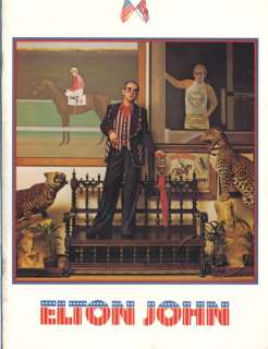 ELTON JOHN 1974 CARIBOU Tour Concert Program Book  