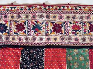 East Indian Embroidered Decorative Decor Window Valance  