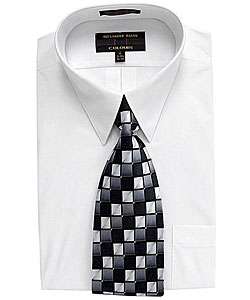 Alexander Julian Mens Dress Shirt and Tie Set  