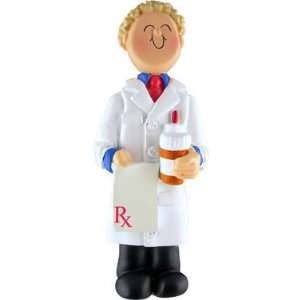 3207 Pharmacist Male Blonde Personalized Christmas 