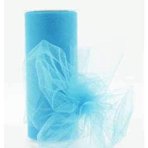  Premium 6 Nylon Tulle Fabric in Turquoise   25 Yards 