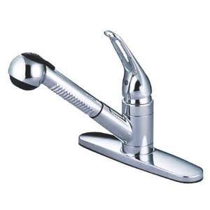   Brass PKB701SP single handle pull out kitchen faucet
