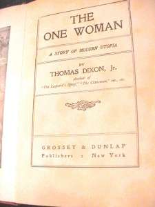 The book is signed in pen by Thomas Dixon, Jr. It is inscribed FOR 
