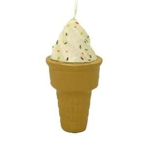 Vanilla Ice Cream Swirl Christmas Ornament #1085C 