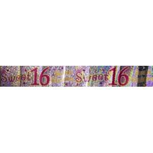  Sweet 16 Party Banner 2.6m Approx. 