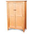 Double door Cabinet with Flat Panel Wooden Doors