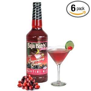 Baja Bobs Sugar Free Martini Mix, Cranberry Cosmo, 32 Ounce Bottles 