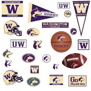   team spirit on with this set of collegiate multi sports wall stickers