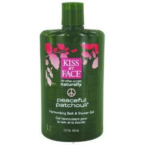  Kiss My Face Bath & Shower Gel, Peaceful Patchouli 16 oz 