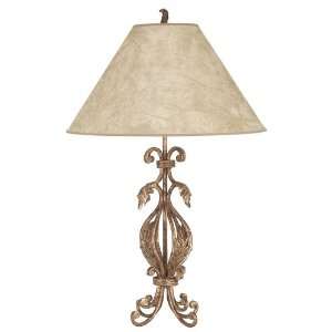   Wrought Iron Collection Antique Gold Table Lamp