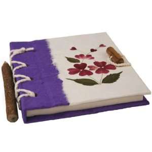    Purple Petal Handmade Journal (13cm x 15cm)