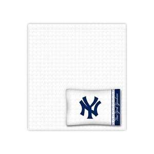   Sports Coverage New York Yankees Twin Sheet Set