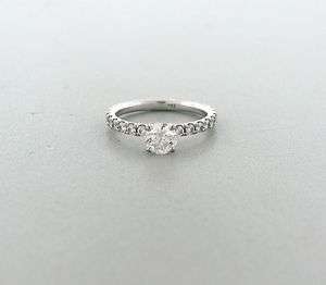 HEARTS ON FIRE 18K WHITE 0.55ct DIAMOND ENGAGEMENT RING  