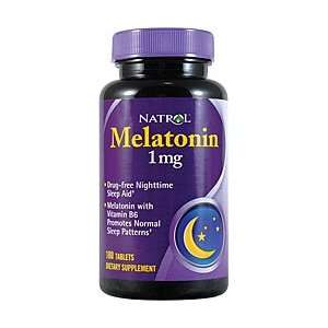  Natrol Melatonin 1mg Pills (Pack of 3, 180 Tablets each 