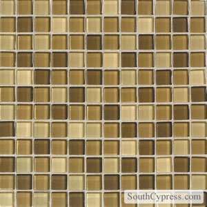   Glass Mosaics Lake Shores 1 x 1 Glossy Blend Tile
