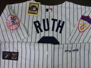 New York Yankees #3 Babe Ruth Cooperstown Throwback Home Jersey  