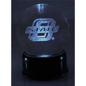 Oklahoma Logo Etched In Crystal, Base Musical And Lit. Schools Fight 