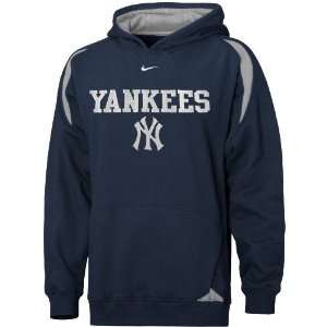   Yankees Navy Blue Youth Pass Rush Hoody Sweatshirt