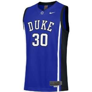 Nike Elite Duke Blue Devils #30 Royal Blue Twilled Basketball Jersey