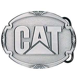    Caterpillar CAT Design Mark Pewter Belt Buckle 