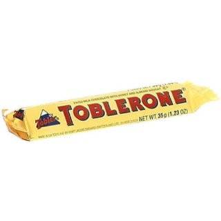 Toblerone, Chocolate Bar Milk, 1.23 Ounce (24 Pack)