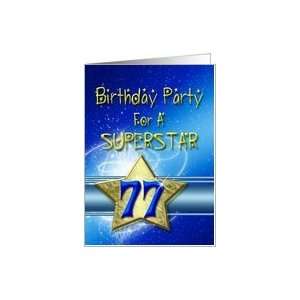  77th Birthday party for a Superstar Card Toys & Games