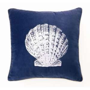  Scallop Velvet Embroidered Pillow