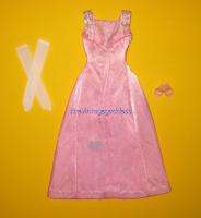 RARE Japanese Exclusive BARBIE Pink Beaded Satin Gown  