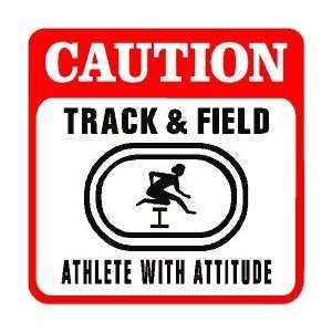  CAUTION TRACK & FIELD athlete new sign