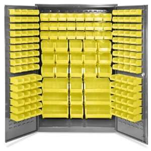  48 x 24 x 78 Bin Storage Cabinet with Shelves   168 