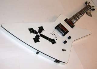Dean Bret Michaels Z Electric Guitar, Metallic White  