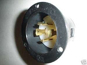 Flanged recessed male outlet L14 20P CWL1420FL locking  