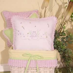 Brandee Danielle Froggie Lavender Frog Decorative Pillow